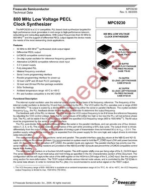 MPC9230FA datasheet  